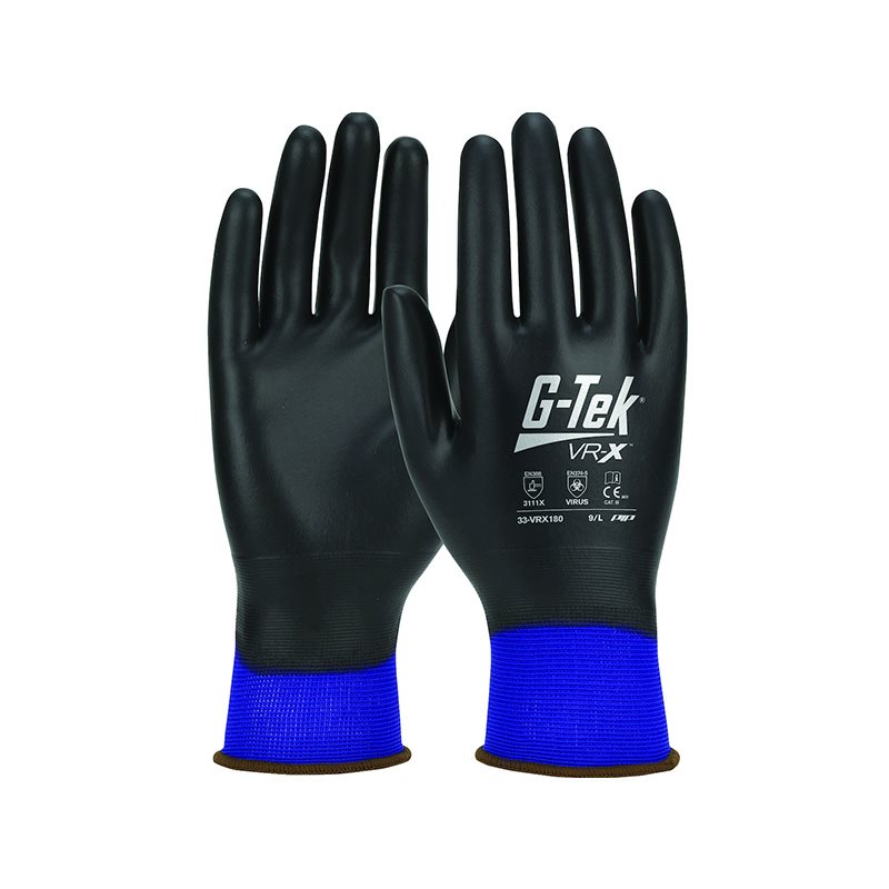 Gants trempés et enduits