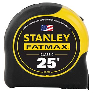 STANLEY FATMAX® 33-725 – 25 FT CLASSIC TAPE MEASURE