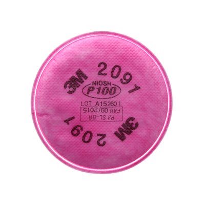 3M 7000051991 – PARTICULATE FILTER, 2091, P100, 50 PAIRS / CASE