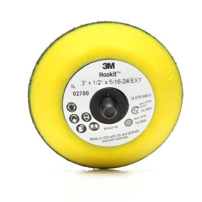 3M 7100001985 – TAMPON POUR DISQUES HOOKIT(MC), 02700, JAUNE, 76,2 X 12,7 MM (3 X 1 / 2 PO), 1 / PAQUET