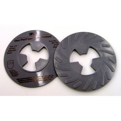 3M 7000120516 – DISC PAD FACE PLATE RIBBED, 81734, GREY, 5 IN (127 MM), MEDIUM