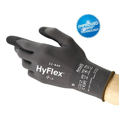 ANSELL HYFLEX® 11-840 – DURABLE INDUSTRIAL GLOVES, OFFERING 2X MORE GRIP AND UP TO 20% GREATER ABRASION PROTECTION, MEDIUM