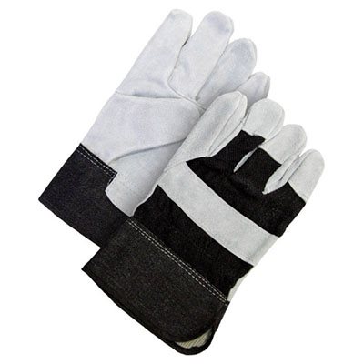 BOB DALE GLOVES 30-1-1008B – GANTS D'AJUSTEUR EN CUIR DE VACHE REFENDU AVEC MANCHETTE DE SÉCURITÉ