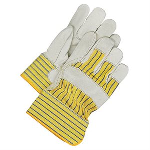 BOB DALE GLOVES 40-1-281ECU – GRAIN COWHIDE FITTER W / SAFETY CUFF GLOVES, LARGE