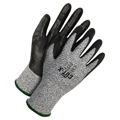 BOB DALE GLOVES 99-1-9730 – NITRILE COATED 13 GA. HPPE CUT RESISTANT GLOVES, X-LARGE