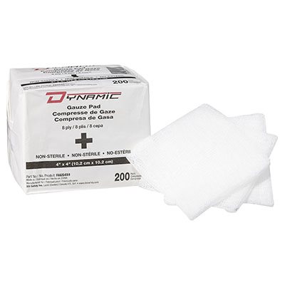 PIP DYNAMIC™ FAGS4X4 – GAUZE SPONGES, 4"X4", NON-STERILE, 8 PLY, BOX OF 200