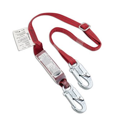 PIP DYNAMIC™ FP73411 – POLYESTER SINGLE-LEG AJUSTABLE LANYARD WITH ENERGY ABSORBER AND TWO SNAP HOOK CONNECTORS - 1", 6 FT