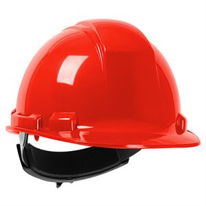 PIP HP241R01 – WHISTLER, CASQUE NON VENTILÉ, REBORD STANDARD, SUSPENSION À CLIQUET, ROUGE, CSA TYPE 1 CLASSE E & ANSI