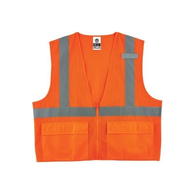 ERGODYNE 21113 – GLOWEAR® 8220Z STANDARD MESH VEST S / M ORANGE