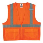 ERGODYNE 21117 – GLOWEAR® 8220Z STANDARD MESH VEST 2XL / 3XL ORANGE