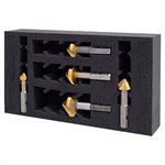 HOLEMAKER TECHNOLOGY 603060-5SET VERSADRIVE 90° COUNTERSINK SET (12.4 / 16.5 / 20.5 / 25 / 31MM)