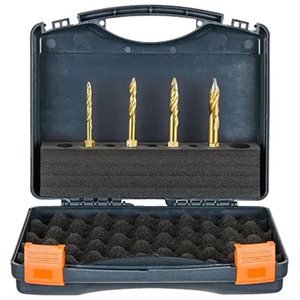 HOLEMAKER TECHNOLOGY 209016-SET1 VERSADRIVE TURBOTIP IMPACT DRILL BIT SET 3 / 16, 1 / 4, 5 / 16, 1 / 2 IN.