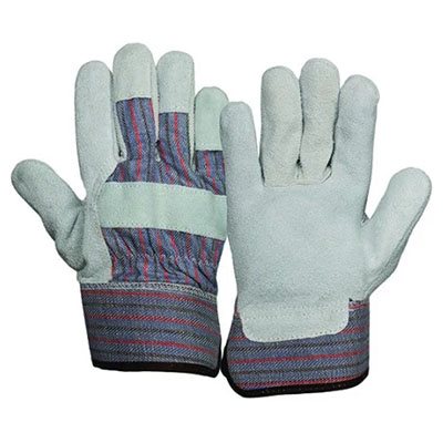 PYRAMEX GL1001W – GANTS DE SÉCURITÉ EN CUIR DE VACHE, LARGE