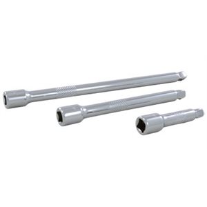 GRAY TOOLS 14003S - 3 PIECE 1 / 4" DRIVE CHROME WOBBLE EXTENSION SET, 2", 4" & 6"