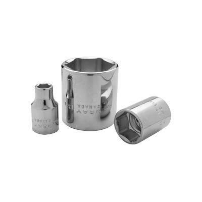 GRAY TOOLS 1436 - SOCKET 1-1 / 4"X 1 / 2" DRIVE, 12 POINT STANDARD LENGTH, CHROME FINISH SOCKET