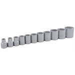 GRAY TOOLS 25112 - ENSEMBLE DE 11 DOUILLES 12 PANS STANDARDS SAE