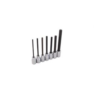 GRAY TOOLS 25617 - 7 PIECE 3 / 8" DRIVE SAE, EXTRA LONG HEX HEAD SOCKET SET, 1 / 8" - 3 / 8"