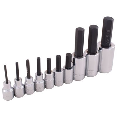 GRAY TOOLS 25620 - ENSEMBLE DE 10 DOUILLES 6 PANS SAE