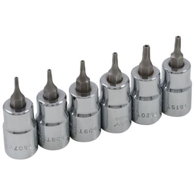 GRAY TOOLS 25706 - ENSEMBLE DE 6 DOUILLES TORX® INVIOLABLES