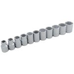 GRAY TOOLS 29111 - ENSEMBLE DE 11 DOUILLES 12 PANS STANDARDS MÉTRIQUES