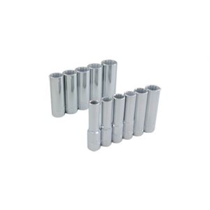 GRAY TOOLS 29311 - 11 PIECE 3 / 8" DRIVE 12 POINT METRIC, DEEP CHROME SOCKET SET, 9MM - 19MM