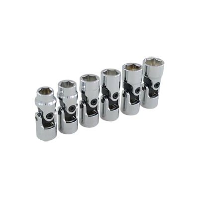 GRAY TOOLS 29506A - 6 PIECE 3 / 8" DRIVE 6 POINT METRIC, STANDARD UNIVERSAL JOINT SOCKET SET, 10MM - 15MM