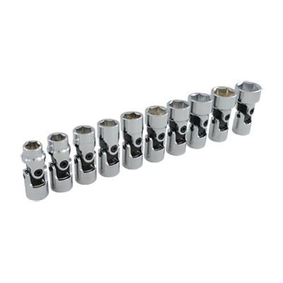 GRAY TOOLS 29510A - 10 PIECE 3 / 8" DRIVE 6 POINT METRIC, STANDARD UNIVERSAL JOINT SOCKET SET, 10MM - 19MM