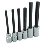 GRAY TOOLS 35616 - 6 PIECE 1 / 2" DRIVE EXTRA LONG SAE, CHROME HEX HEAD SOCKET SET, 1 / 4" - 9 / 16"