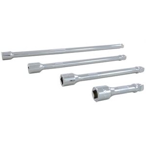 GRAY TOOLS 38004S - 4 PIECE 3 / 8" DRIVE CHROME WOBBLE EXTENSION SET, 3", 6", 8" & 12"