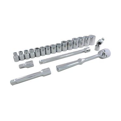 GRAY TOOLS 38020 - ENSEMBLE DE 20 DOUILLES 6 PANS STANDARDS SAE