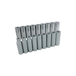 GRAY TOOLS 39218 - ENSEMBLE DE 18 DOUILLES 6 PANS PROFONDES MÉTRIQUES