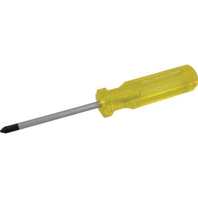 GRAY TOOLS 50204 - #2 PHILLIPS SCREWDRIVER, 1 / 4" SHANK, 4" BLADE LENGTH