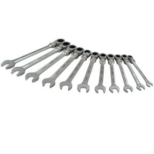 GRAY TOOLS 59811A - ENSEMBLE DE 11 CLÉS MIXTES À TÊTE ARTICULÉE MÉTRIQUES