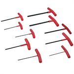 GRAY TOOLS 698610 - 10 PIECE SAE, T-HANDLE HEX KEY SET, 3 / 32" - 3 / 8"