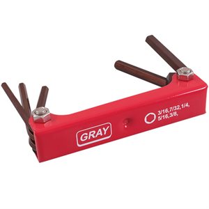 GRAY TOOLS 69955 - 5 PIECE S2 SAE LONG, FOLDING HEX KEY SET, 3 / 16" - 3 / 8"