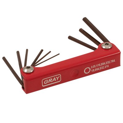 GRAY TOOLS 69958 - ENSEMBLE DE 9 CLÉS HEXAGONALES PLIANTES COURTES S2 SAE