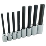 GRAY TOOLS DW24XLS - ENSEMBLE DE 8 DOUILLES 6 PANS SAE TRÈS LONGUES