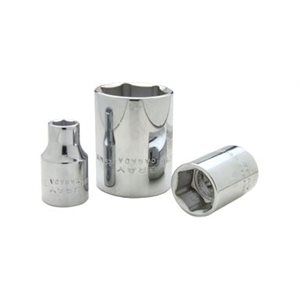 GRAY TOOLS M1217 - 17MM X 1 / 2" DRIVE, 12 POINT STANDARD LENGTH, CHROME FINISH SOCKET