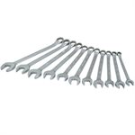 GRAY TOOLS MC211 - 11 PIECE 12 POINT METRIC, MIRROR CHROME, COMBINATION WRENCH SET, 9MM - 19MM