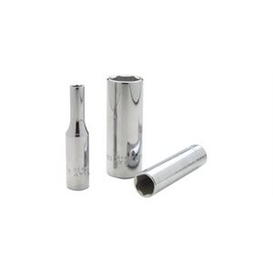 GRAY TOOLS ML612 - 12MM X 1 / 4" DRIVE, 6 POINT DEEP LENGTH, CHROME FINISH SOCKET