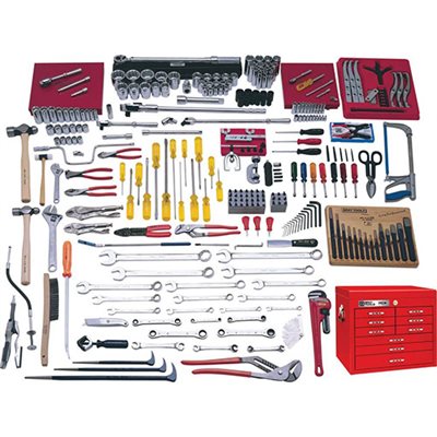 GRAY TOOLS MS1225 - ENSEMBLE INTERMÉDIAIRE COMPLET DE 225 PIÈCES SAE