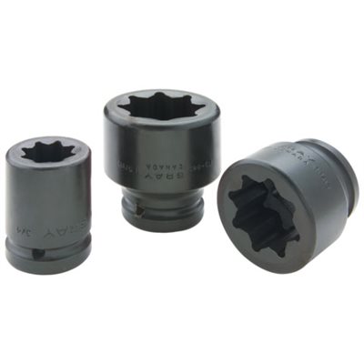 GRAY TOOLS P6-840 - 1-1 / 4" X 3 / 4" DRIVE, 8 POINT REGULAR LENGTH, IMPACT SOCKET