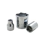 GRAY TOOLS T10 - 5 / 16" X 3 / 8" DRIVE, 12 POINT STANDARD LENGTH, CHROME FINISH SOCKET