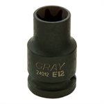 GRAY TOOLS 24014 - 3 / 8" DRIVE E14 FEMALE TORX, IMPACT SOCKET