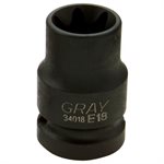 GRAY TOOLS 34018 - 1 / 2" DRIVE E18 FEMALE TORX SOCKET