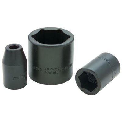 GRAY TOOLS MP12H - 12MM X 1 / 2" DRIVE, 6 POINT STANDARD LENGTH, IMPACT SOCKET