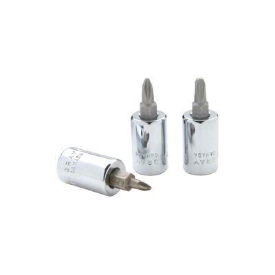 GRAY TOOLS TP2 - 3 / 8" DRIVE NO. 2 PHILLIPS HEAD SOCKET, CHROME FINISH