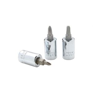 GRAY TOOLS TP2 - 3 / 8" DRIVE NO. 2 PHILLIPS HEAD SOCKET, CHROME FINISH