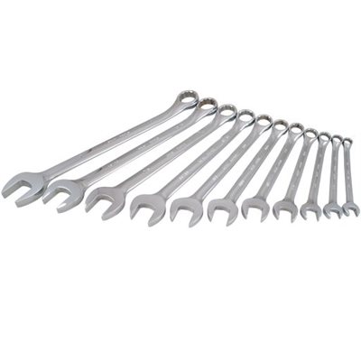 GRAY TOOLS TU11 - ENSEMBLE DE 11 CLÉS 12 PANS SAE FINI CHROMÉ MIROIR