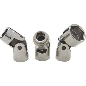 GRAY TOOLS TU220A - 11 / 16" X 3 / 8" DRIVE 6 POINT, STANDARD LENGTH, UNIVERSAL JOINT CHROME SOCKET